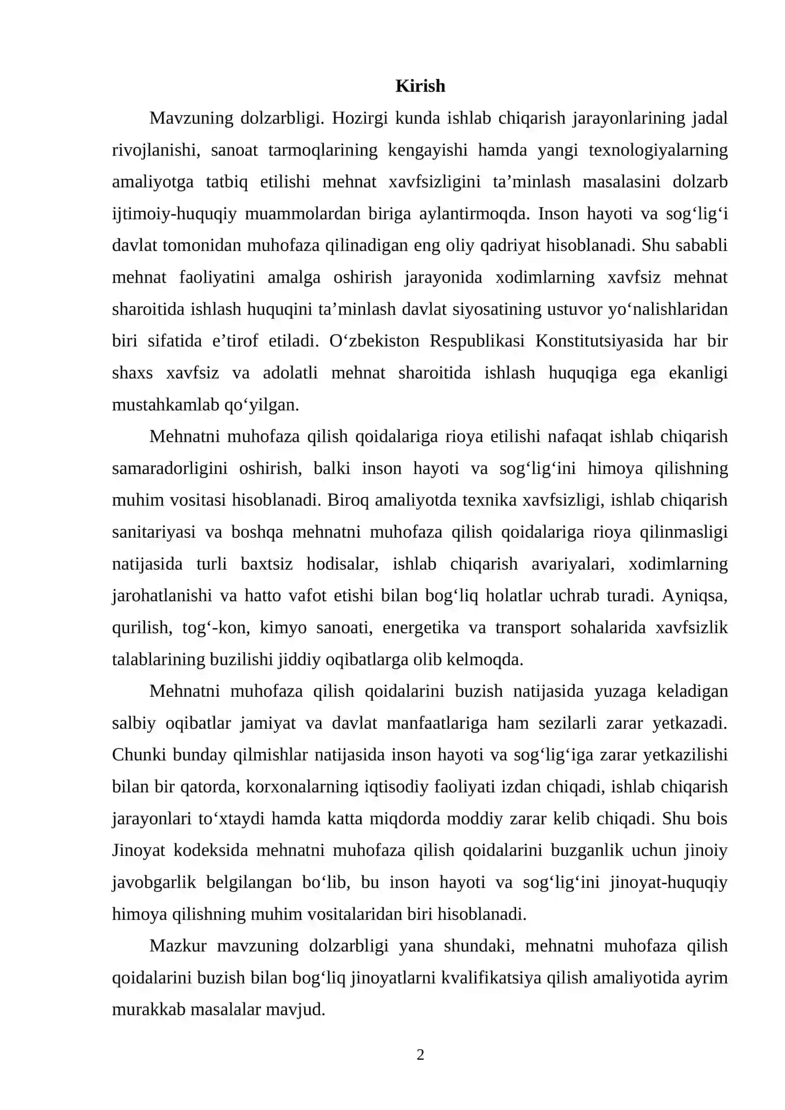 Mehnatni muhofaza qilish qoidalarini buzish 26 2