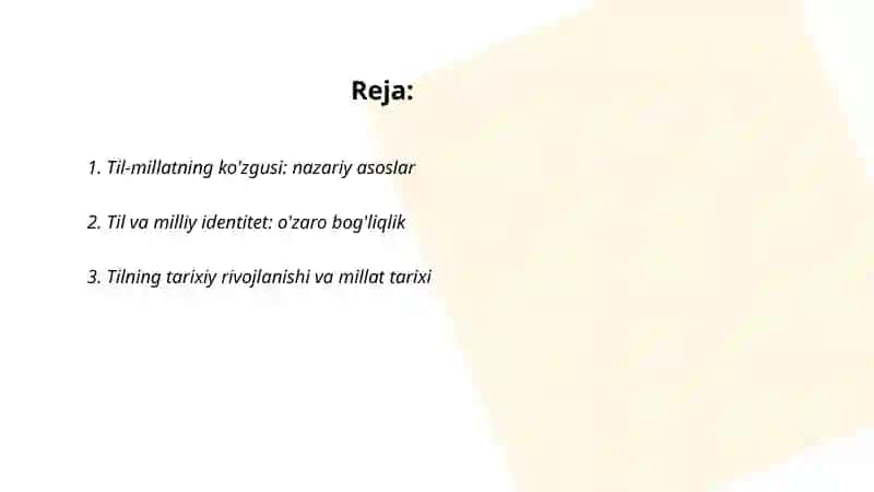 Til-millatning ko'zgusi 2