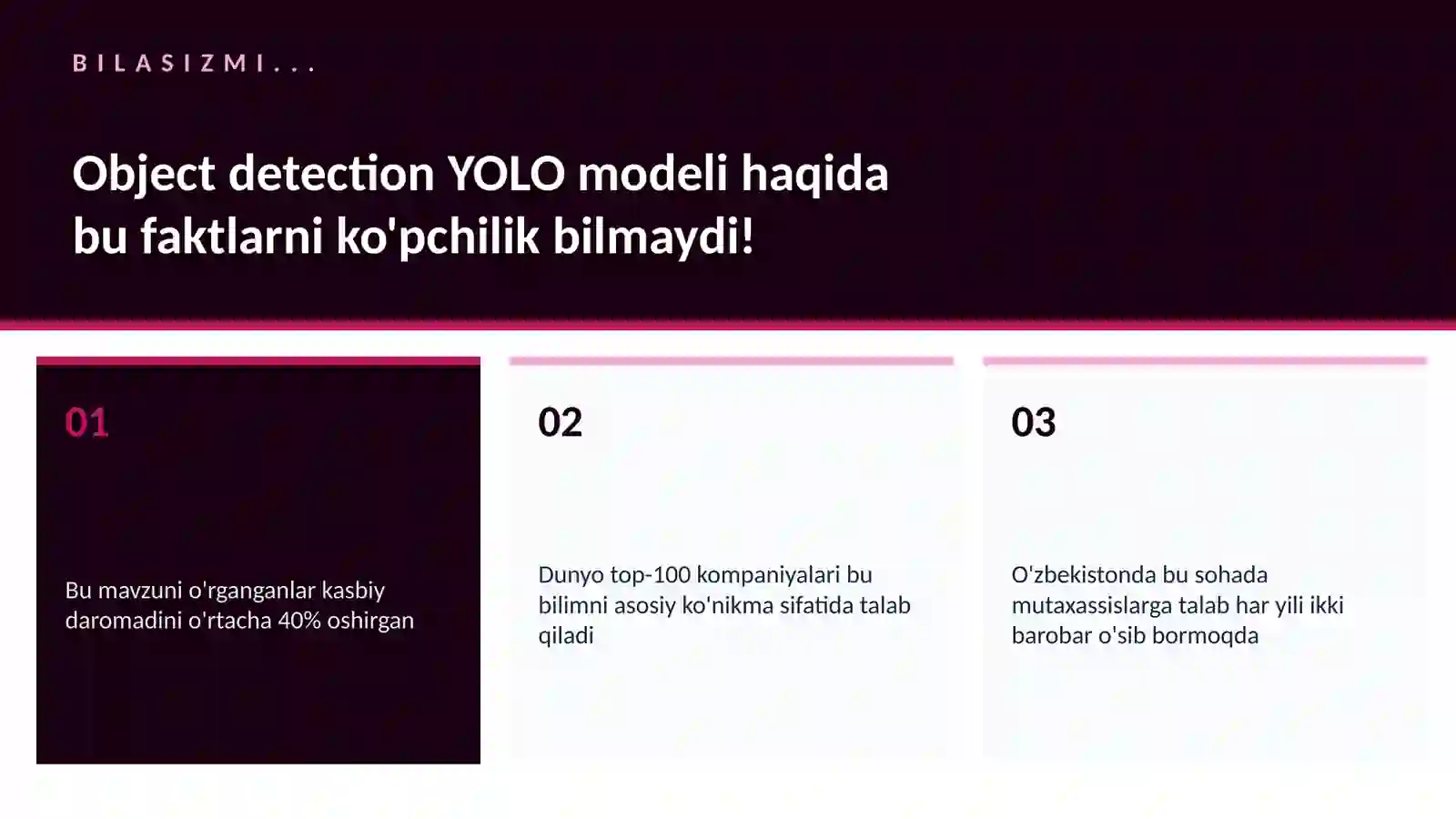 Object detection YOLO modeli 2