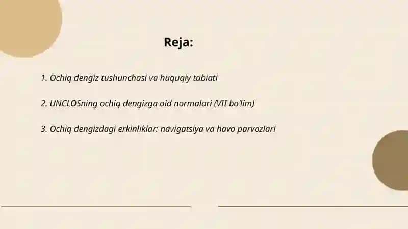 Xalqaro huquqda ochiq dengiz 2