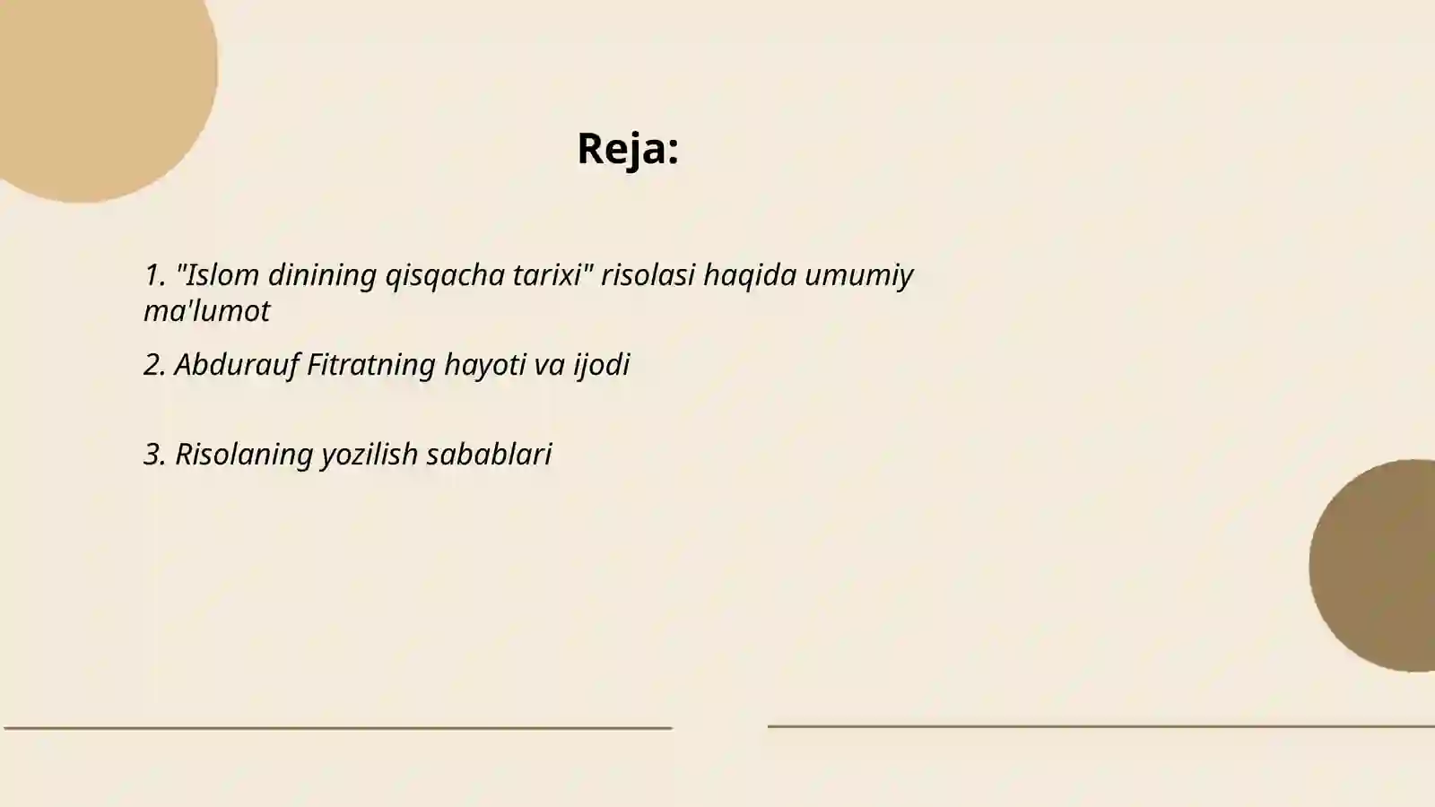 Islom dinining qisqacha tarixi 2