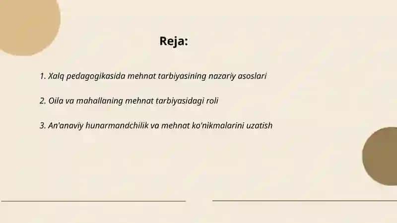 Xalq pedagogikasida mehnat tarbiyasi 2
