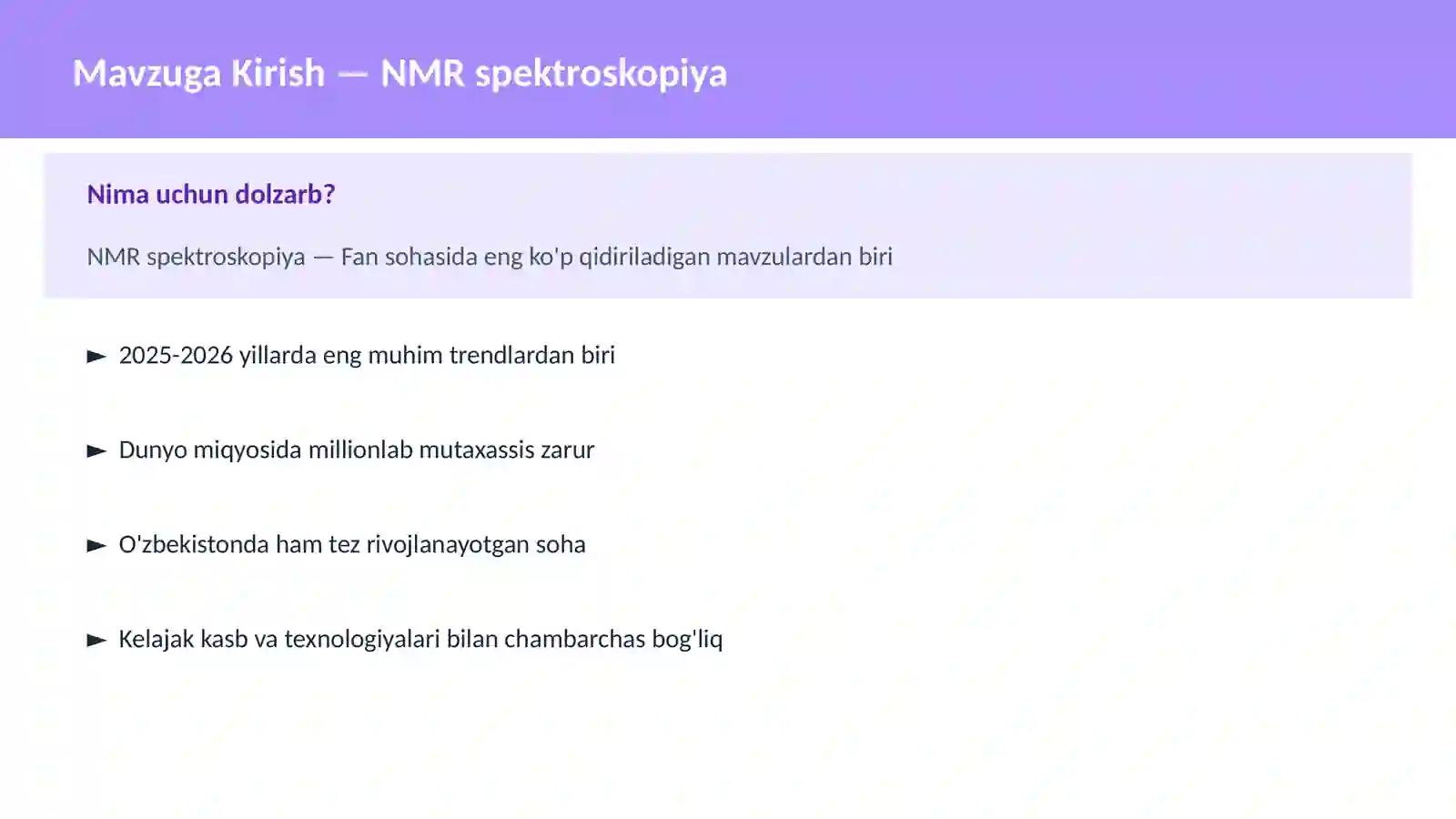 NMR spektroskopiya 2