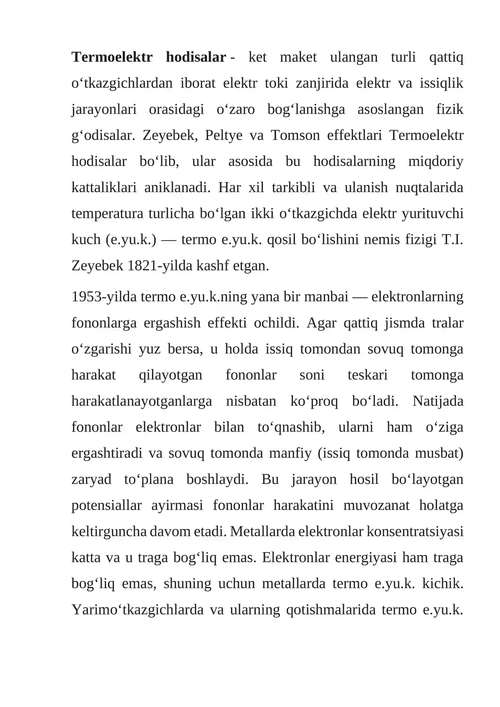 TERMOELEKTRIK HODISALAR 2