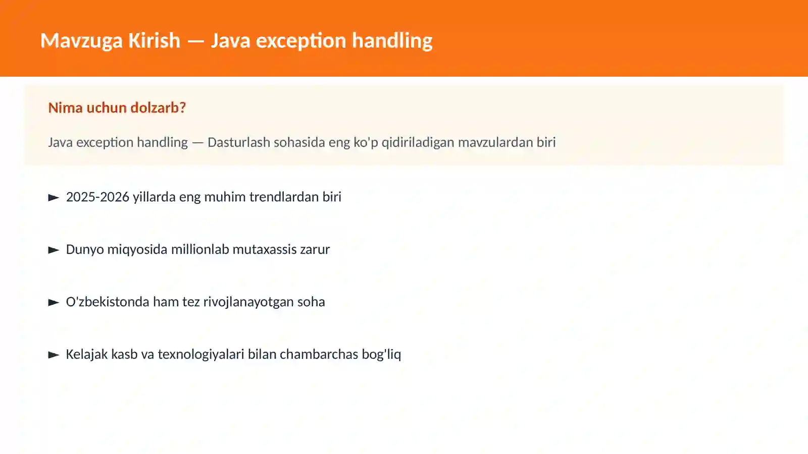 Java exception handling 2