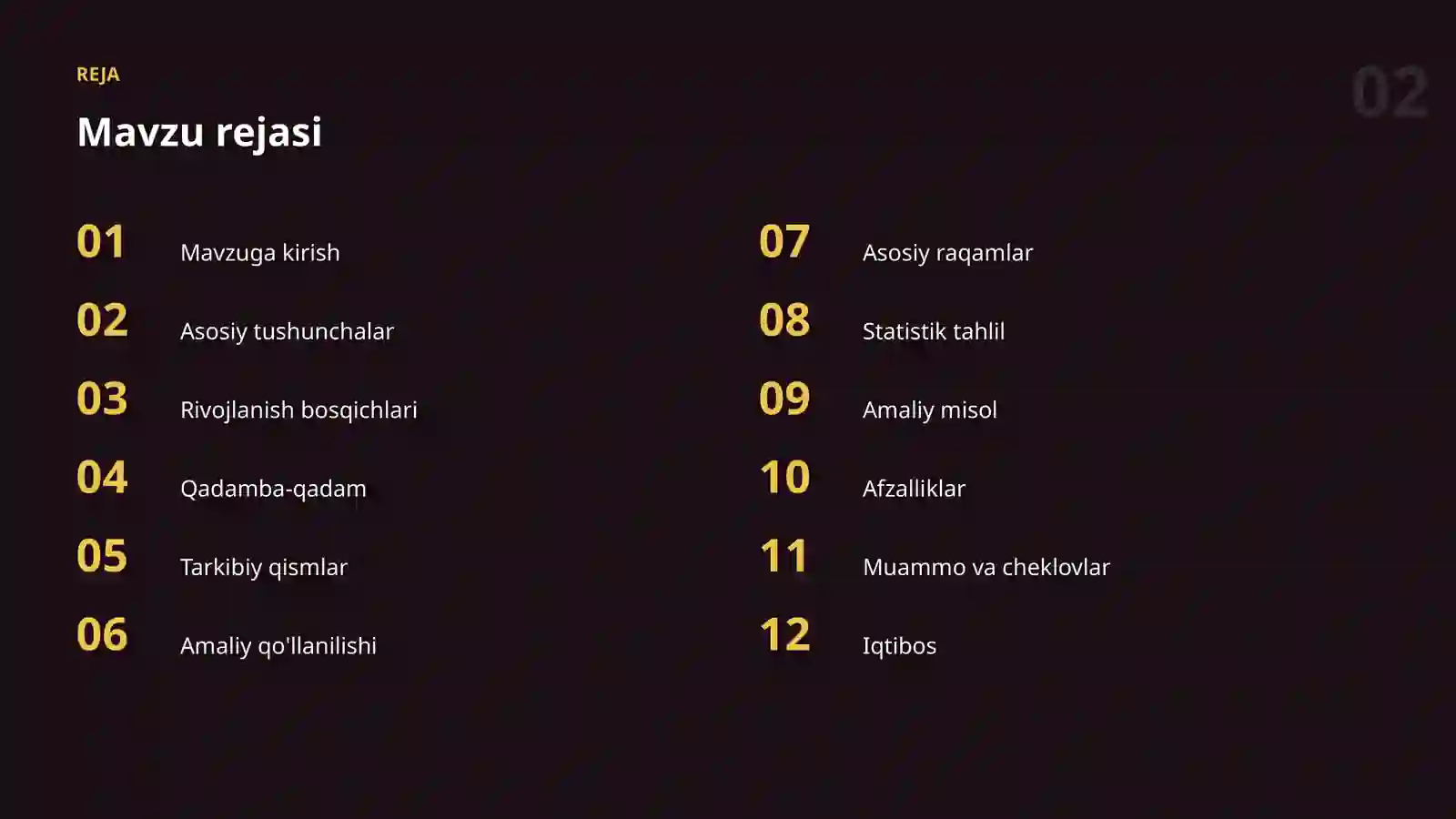 Ma'lumotlar bilan ishlash 2
