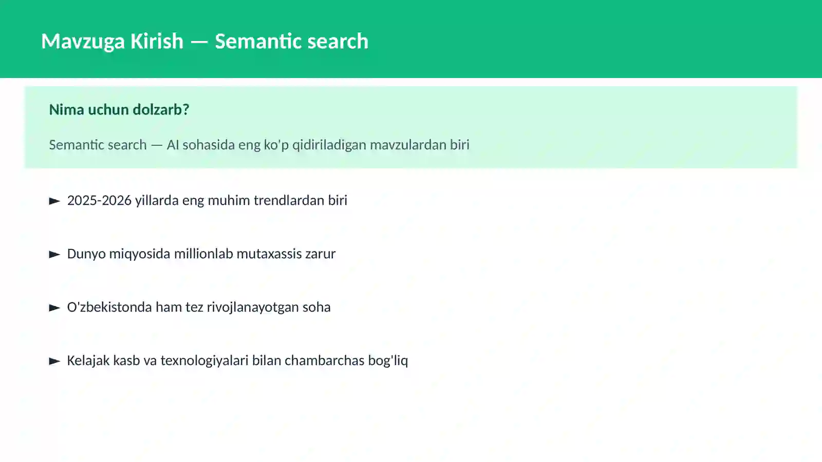 AI | NLP TABIIY TIL QAYTA ISHLASH 2