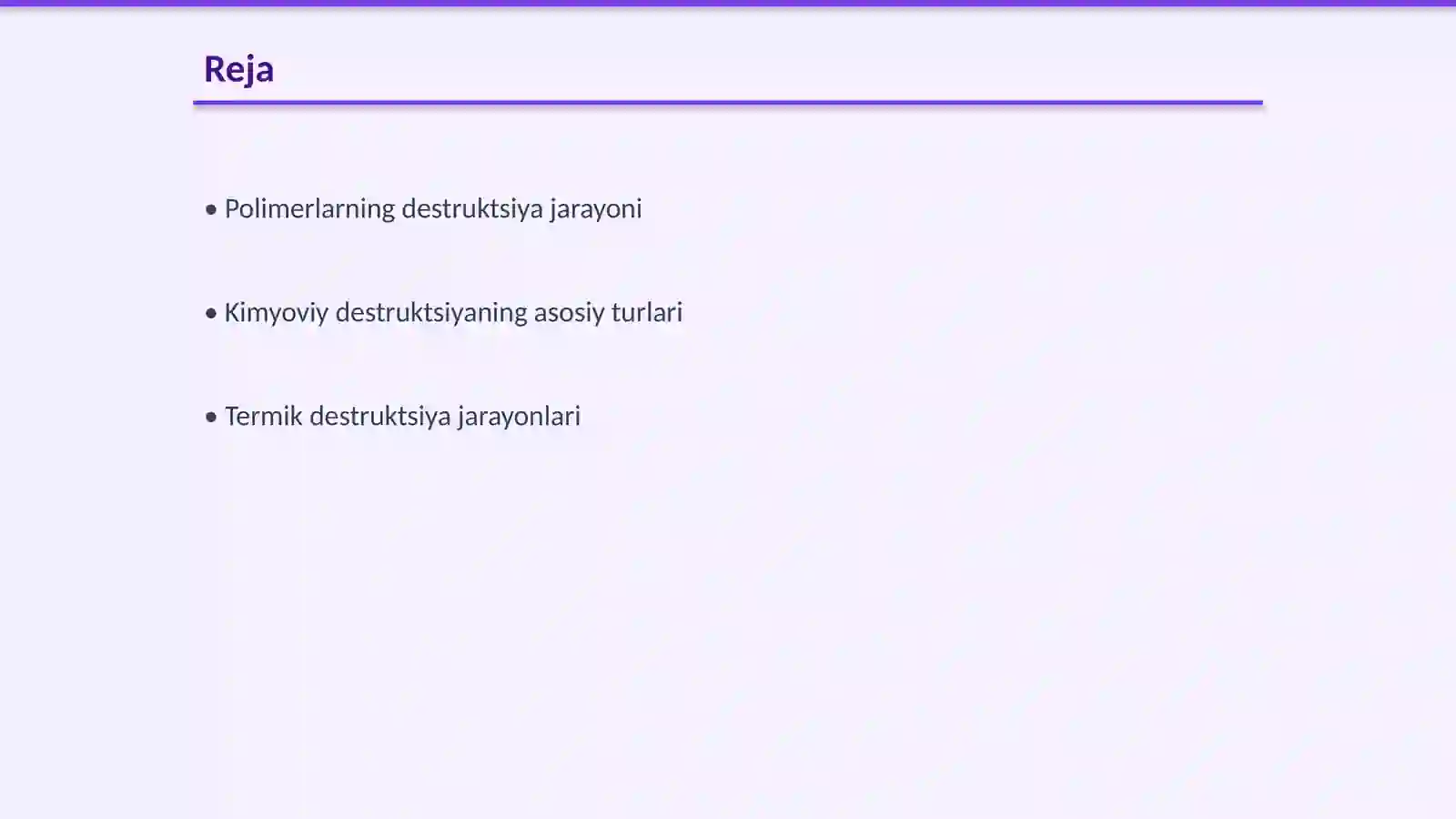 Polimer mоddаlаrining dеstruktsiyasi 2