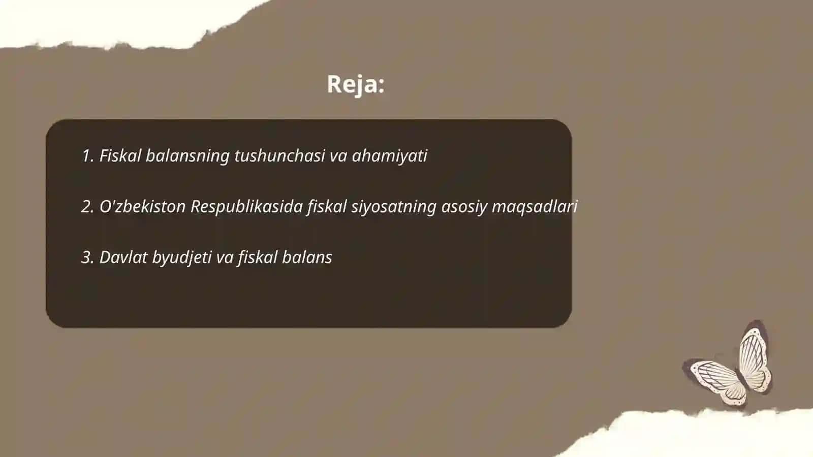 O’zbekiston Respublikasida fiskal balans dinamikasi tahlili 2
