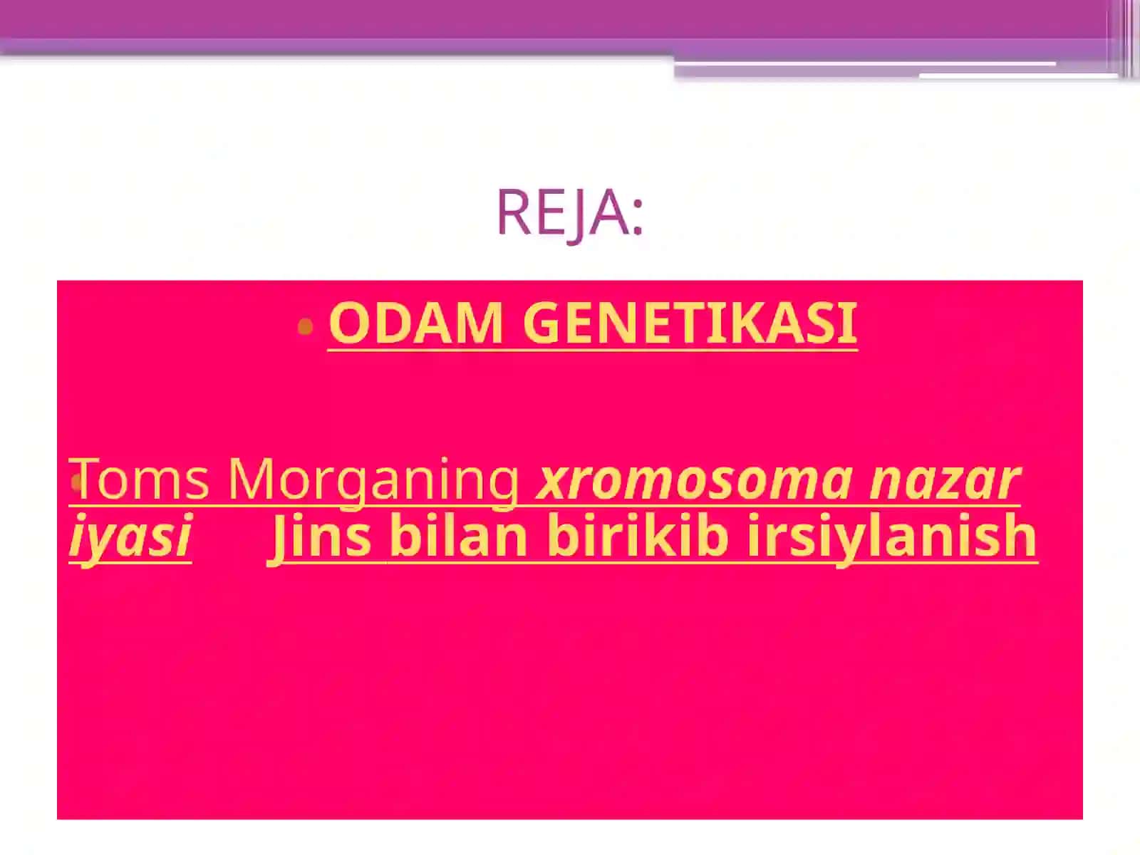 Jinsgenetikasi’’ 2