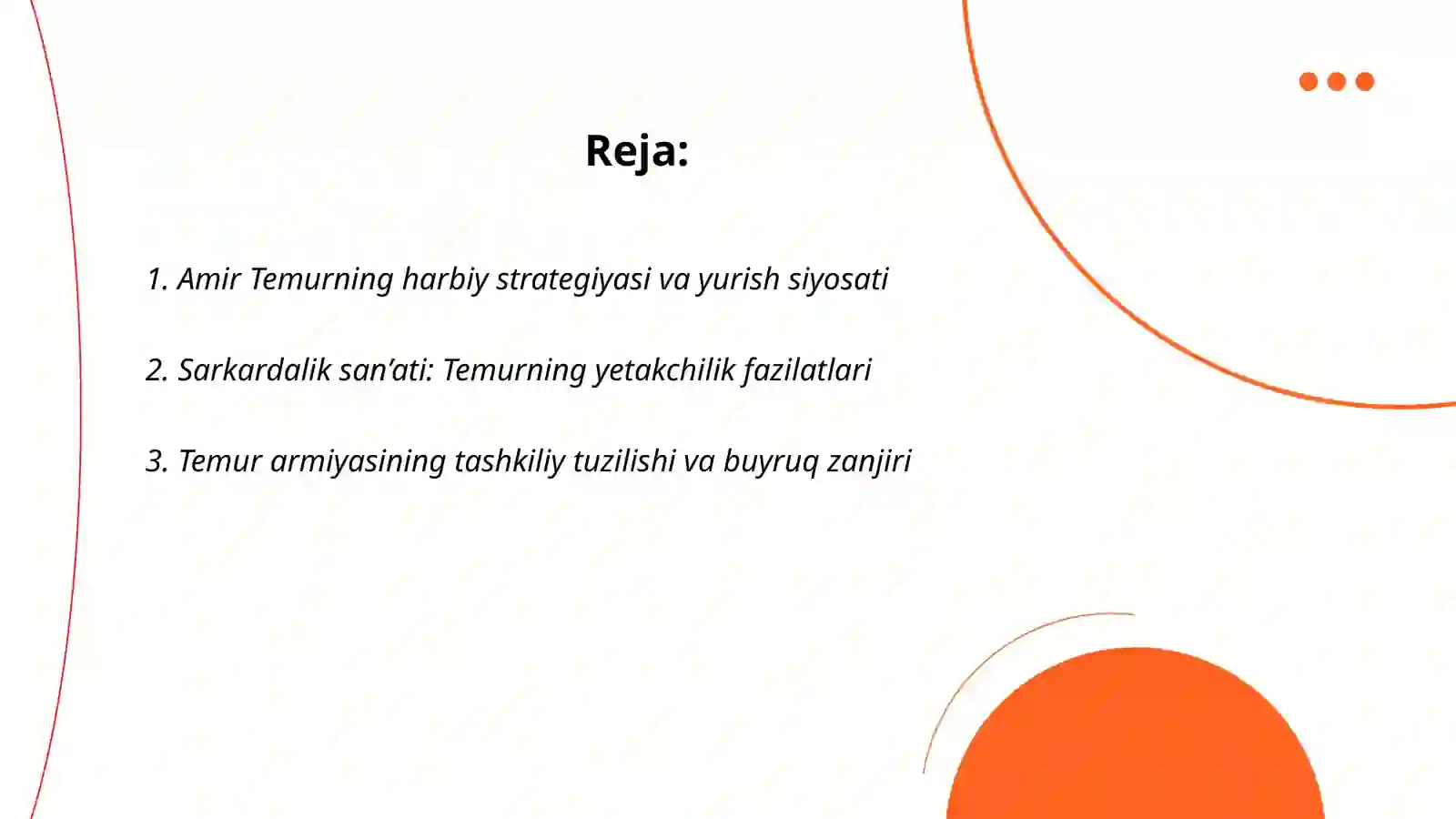 Amir Temur buyuk sarkarda davlar arbobi Mahmudova Gõzal 2