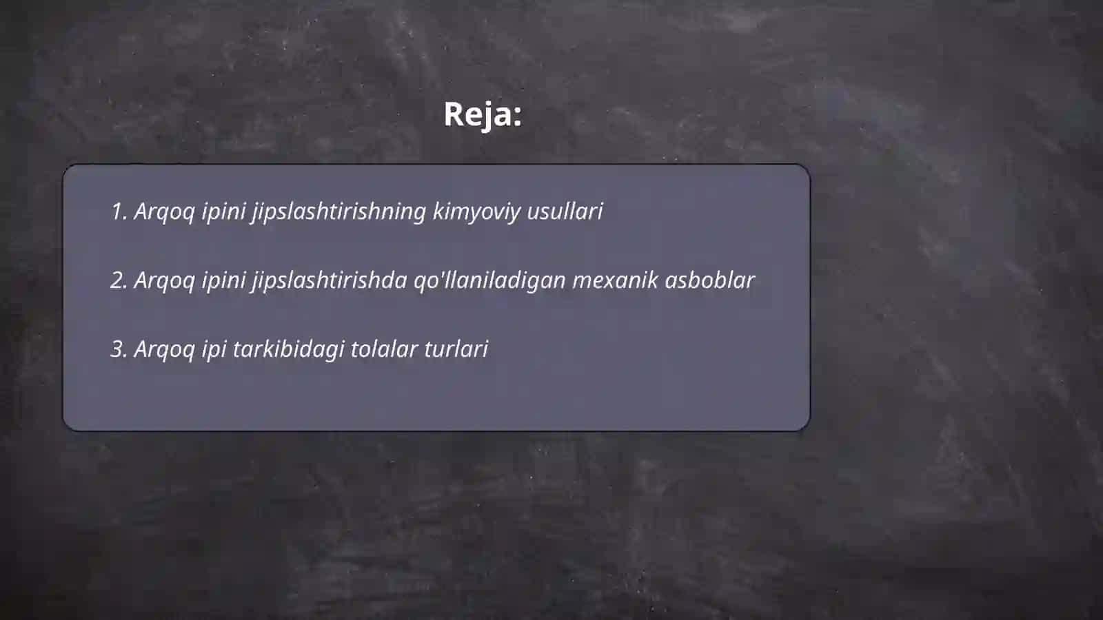 Arqoq ipini jipslashtirish 2