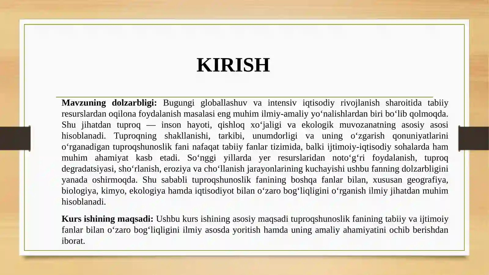 TUPROQSHUNOSLIK FANINING NAZARIY ASOSLARI VA RIVOJLANISH XUSUSIYATLARI 2
