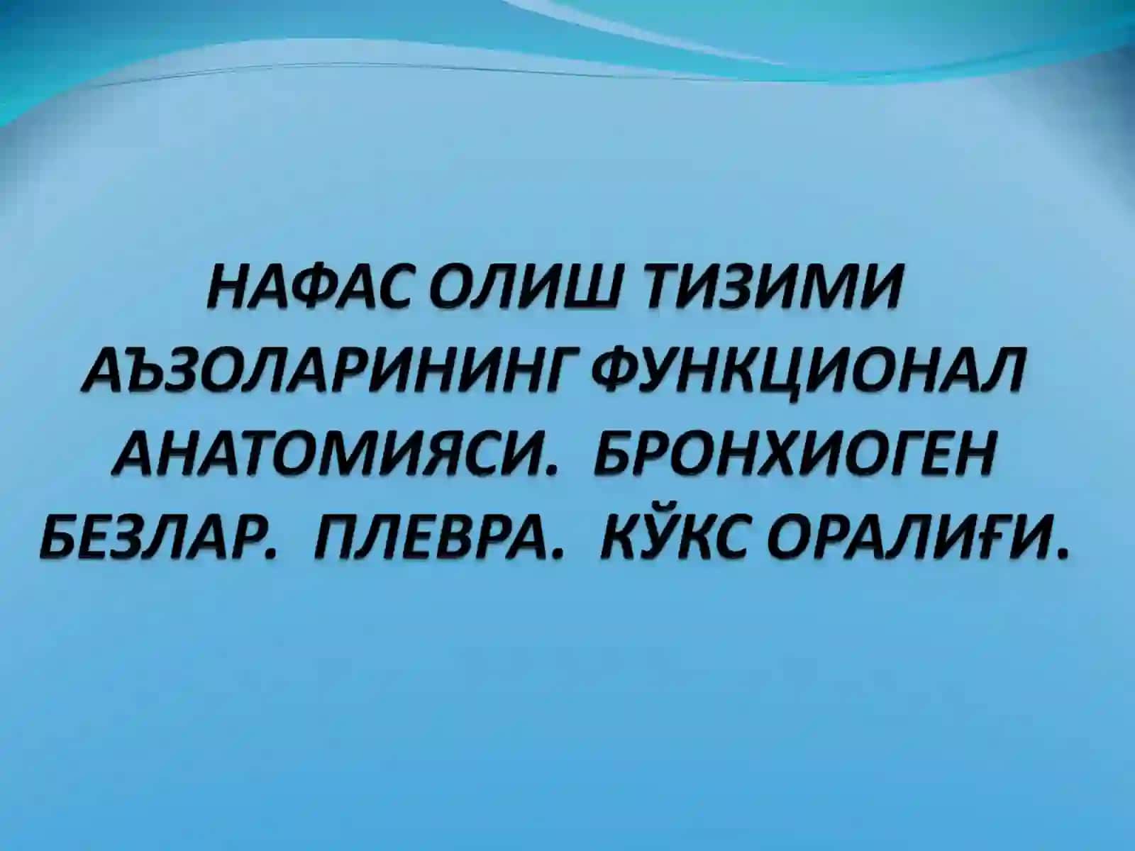 Nafas olish 2