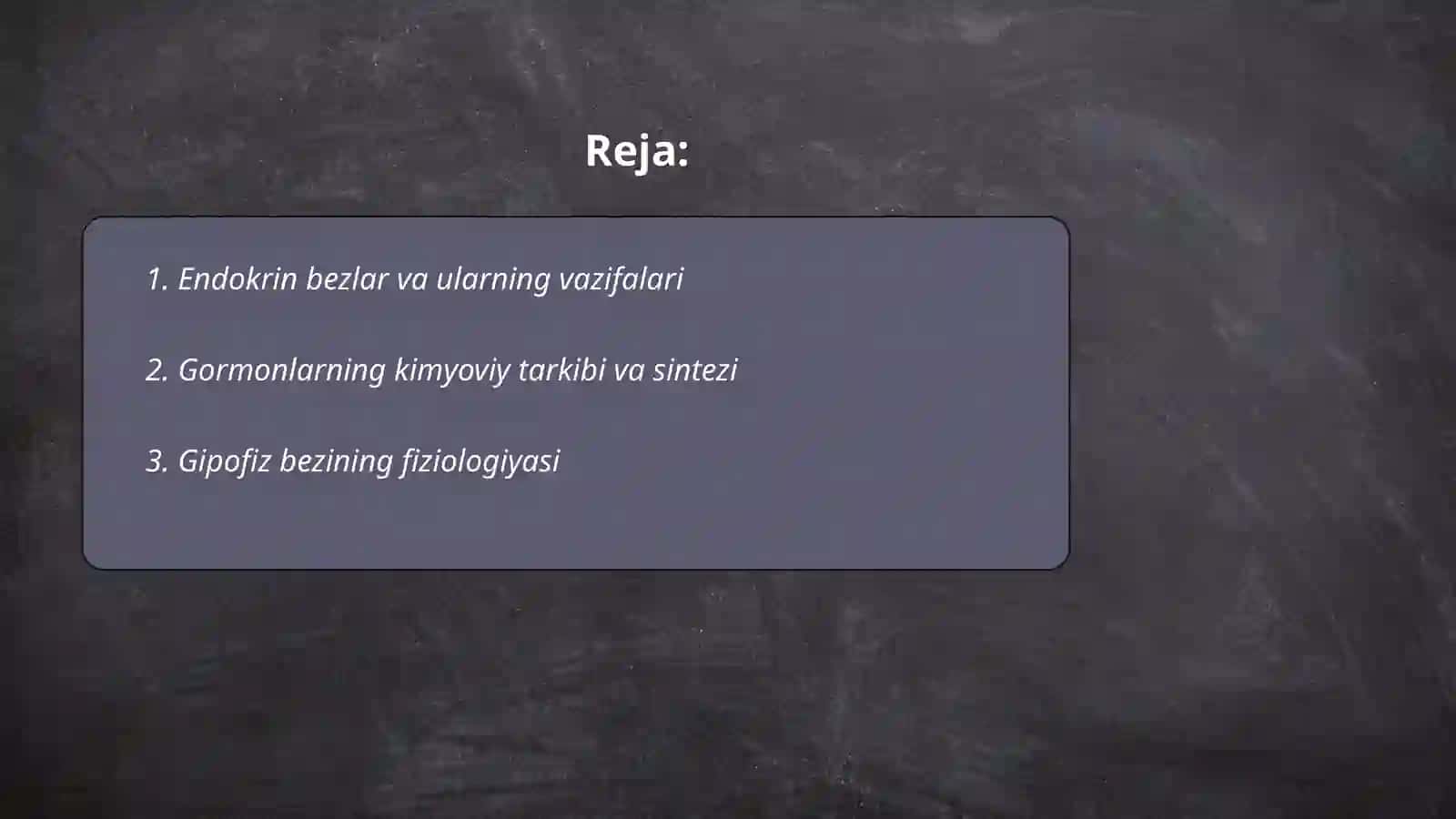 Endokrin tizimi fiziologiyasi 2