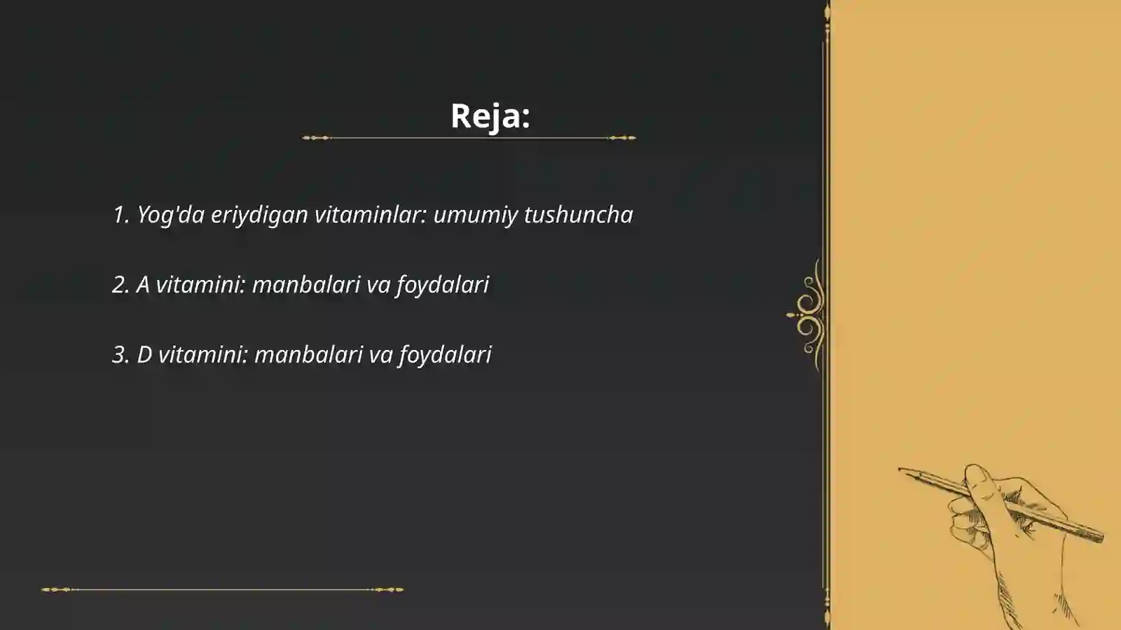 Yog'da eridigan vitaminlar 2
