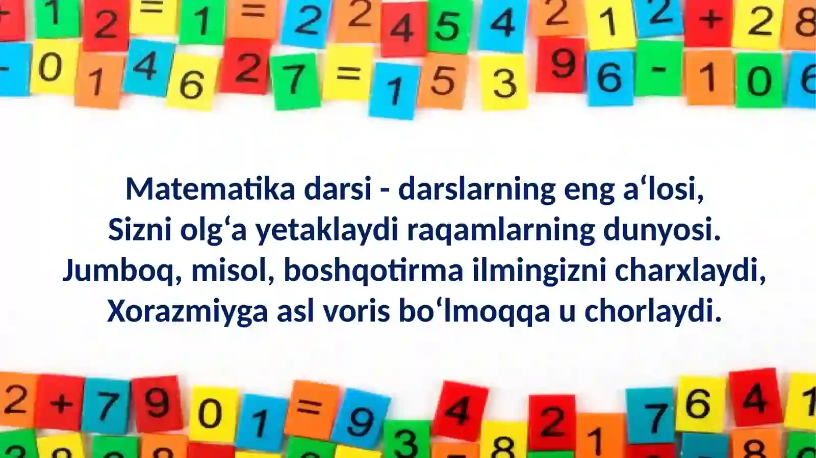Matematika 1-sinf 2