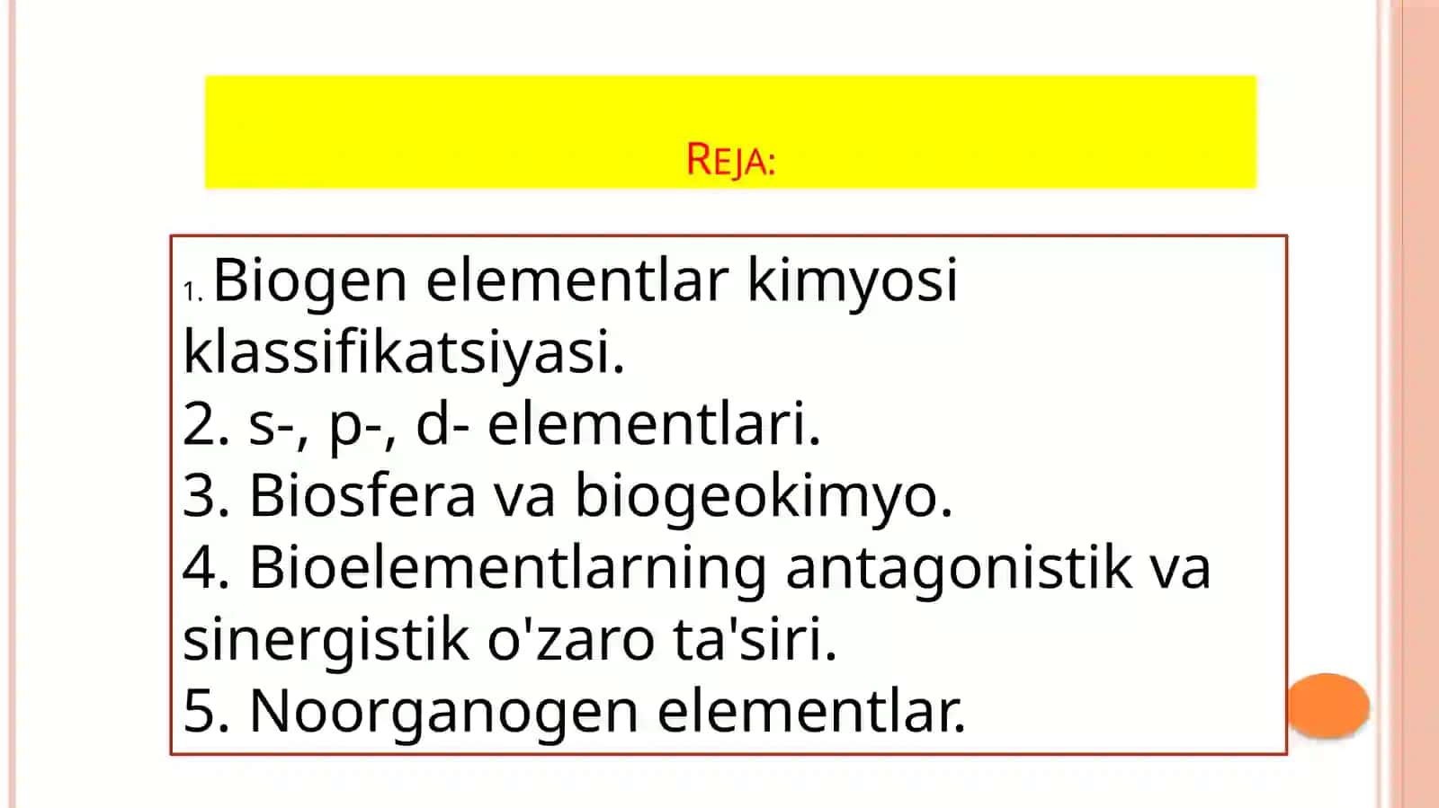Biogenelementlar kimyofanidan 2