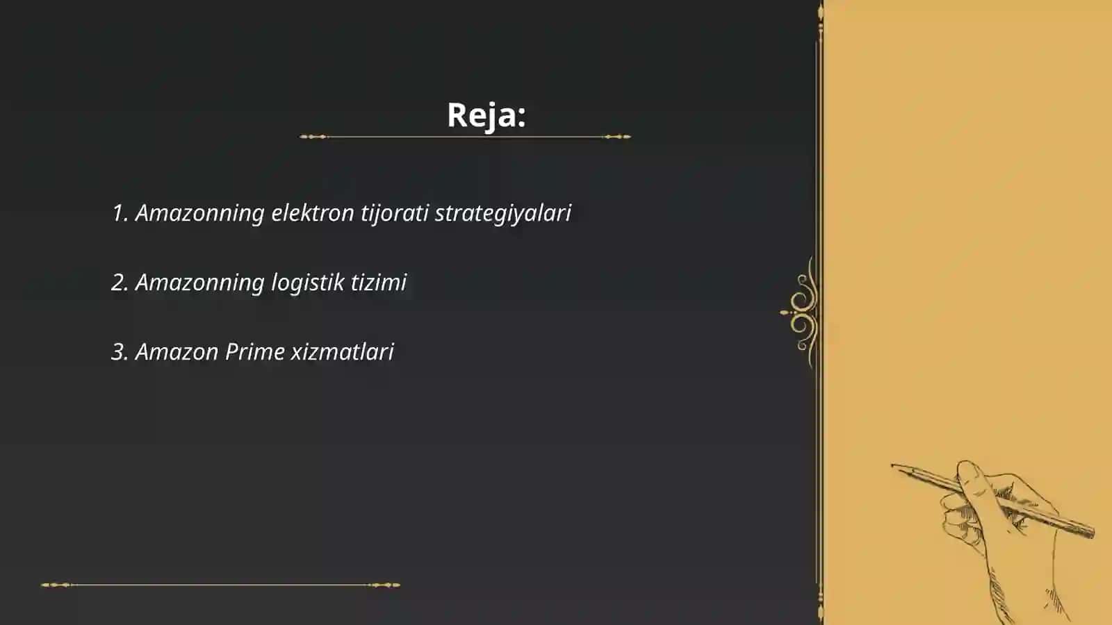Amazonning elektron tijorati strategiyalari 2