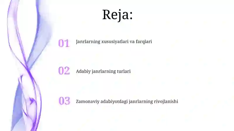 She'riyat janrlari 2