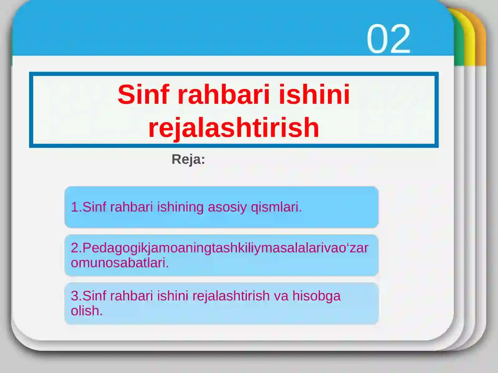 Ta`lim sohasini tubdan isloh qilishlar 2
