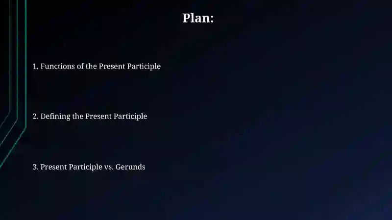 Participle I 2