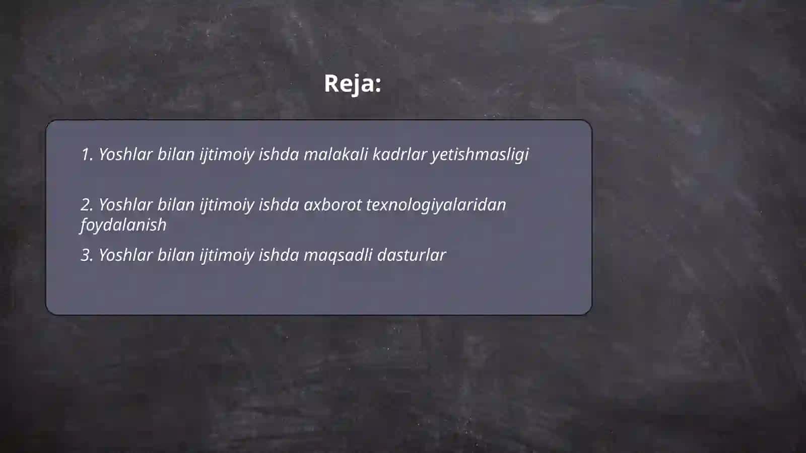 Yoshlar bilan ijtimoiy ishning afzalliklari va muammolari 2