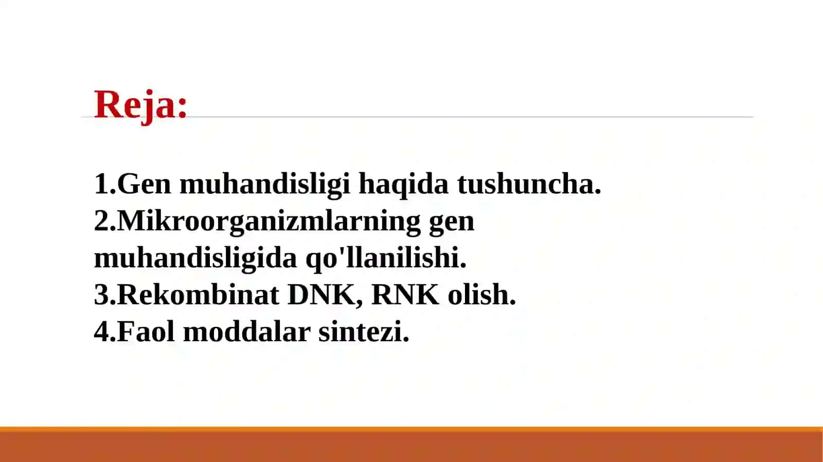 Mikroorganizmlarning gen muhandisligida qo'llanilishi 2