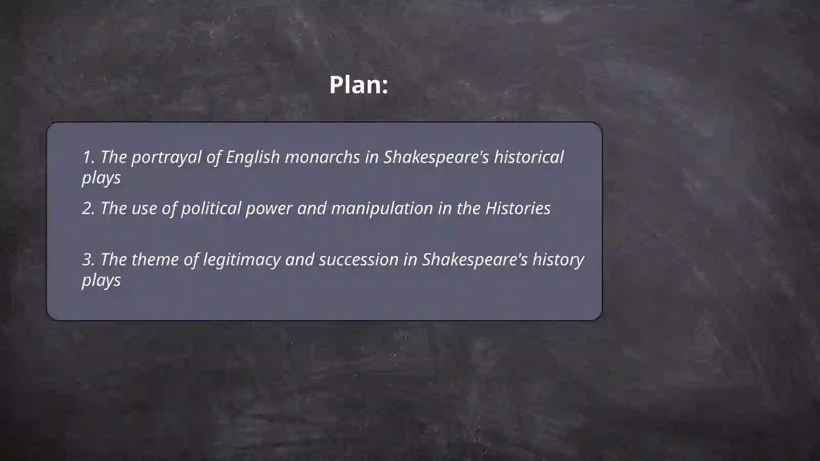 Shakespeare's historical plays 2