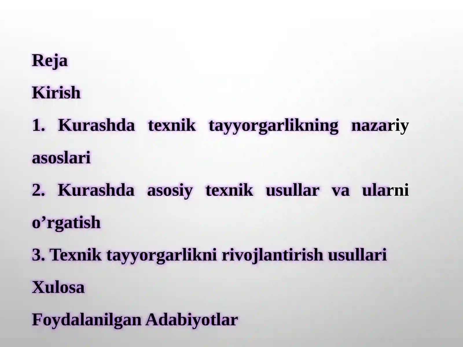 KURASHDA TEXNIK TAYYORGARLIK TO’G’RISIDA TUSHUNCHA 2