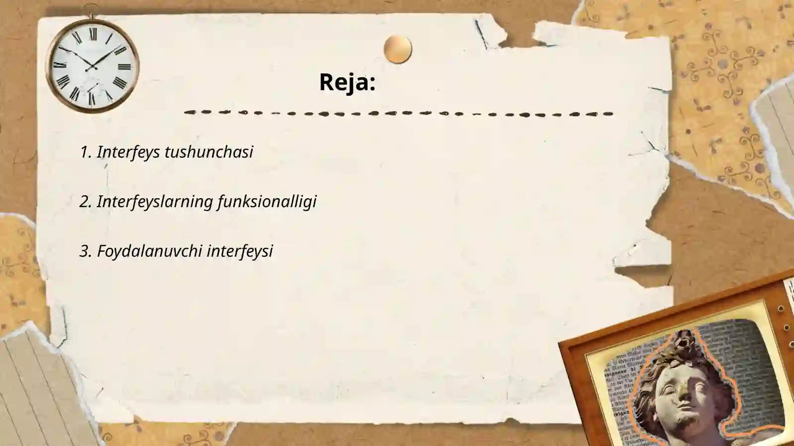 Interfeys tushunchasi, uning turlari 2