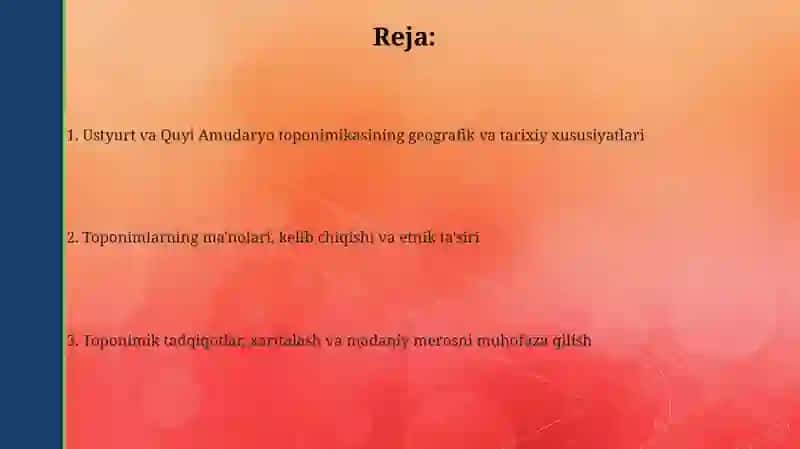 Ustyurt va Quyi Amudaryo toponimik rayoni 2