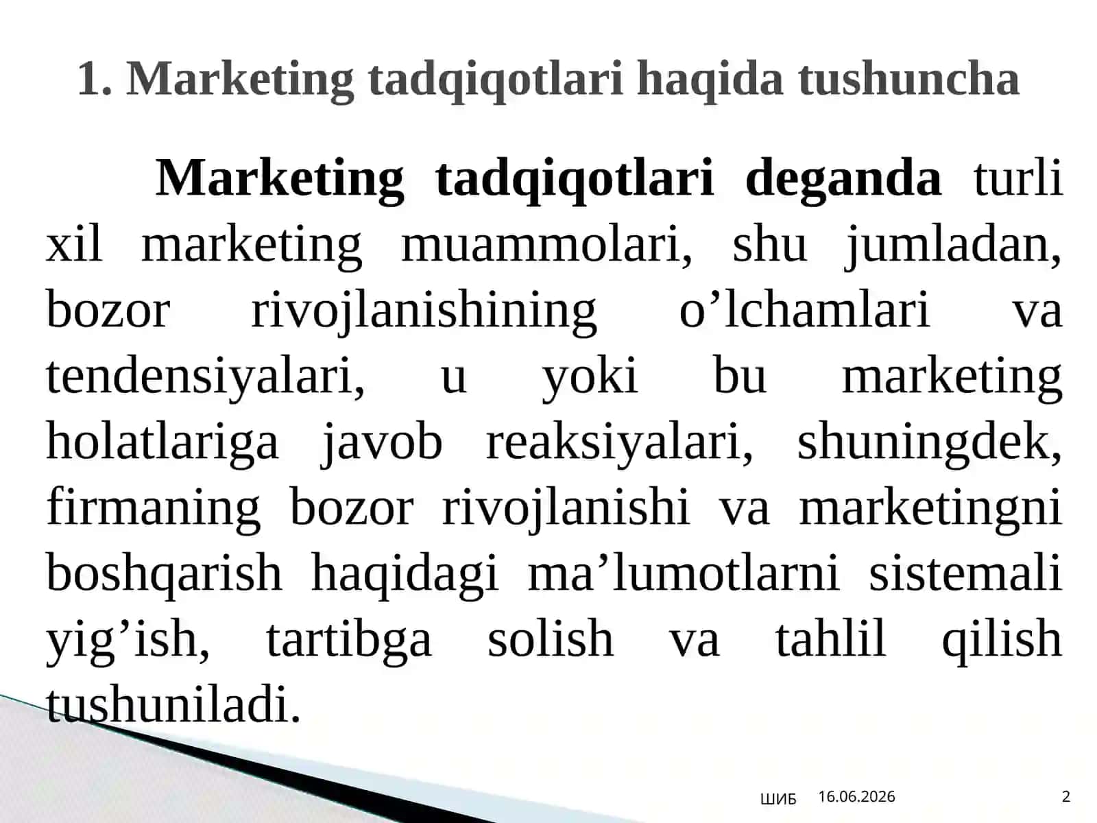 Marketingtadqiqotlari 2