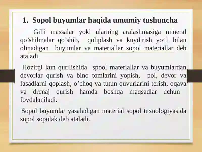 SUNNIY SOPOL BUYIMLAR ISHLAB CHIQARISHNING QISQACHA TARIXI 2