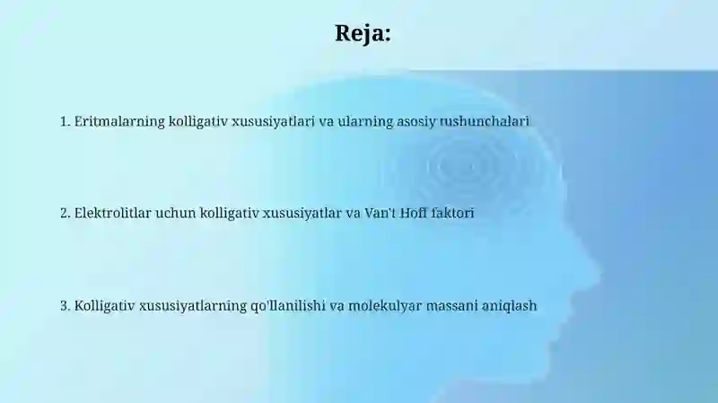 Eritmalarning kollegativ xossalari 2