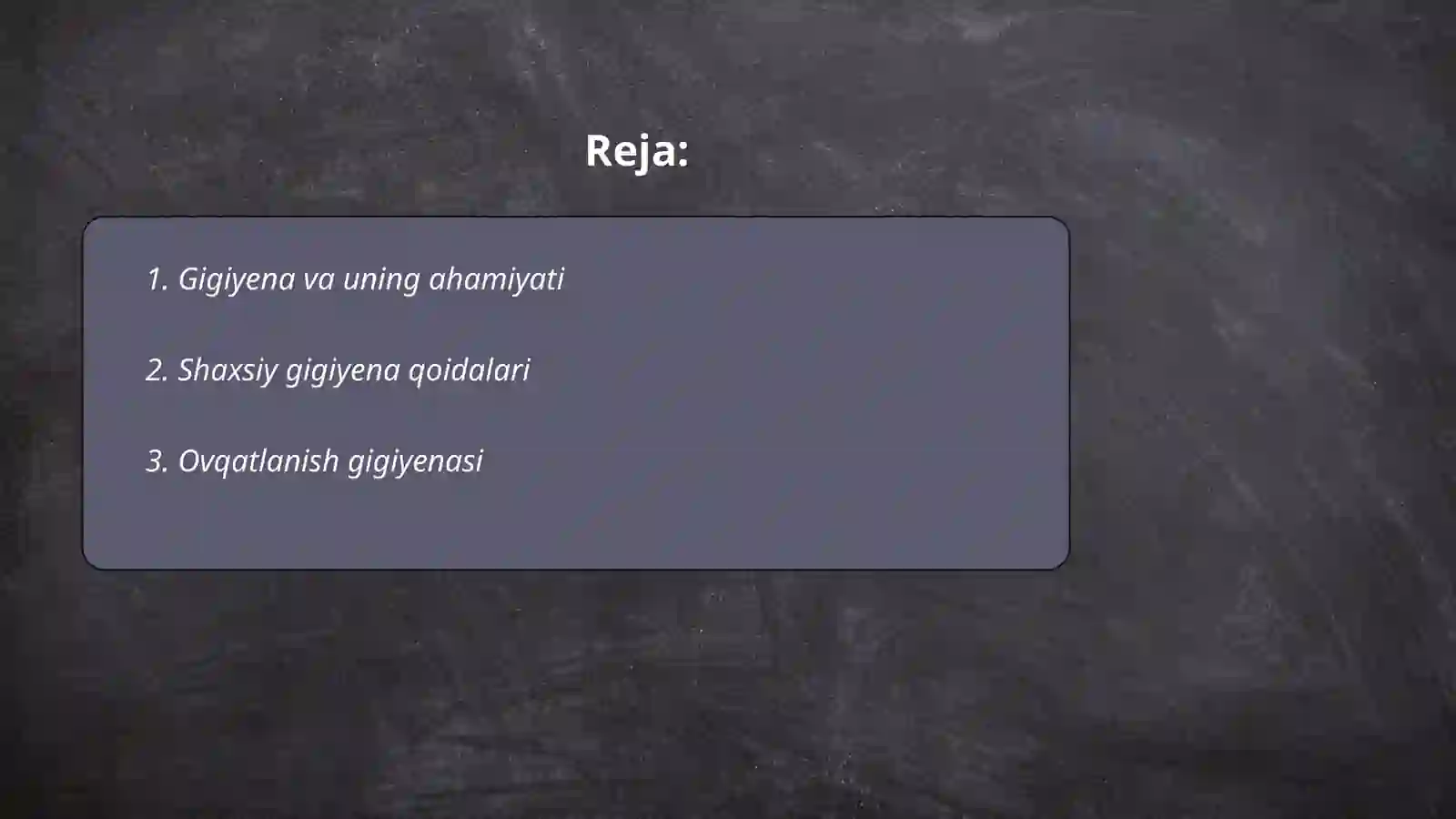 Gigiyena tarixi va moduli 2