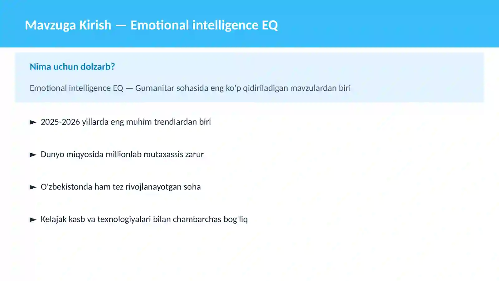 Emotional intelligence EQ 2