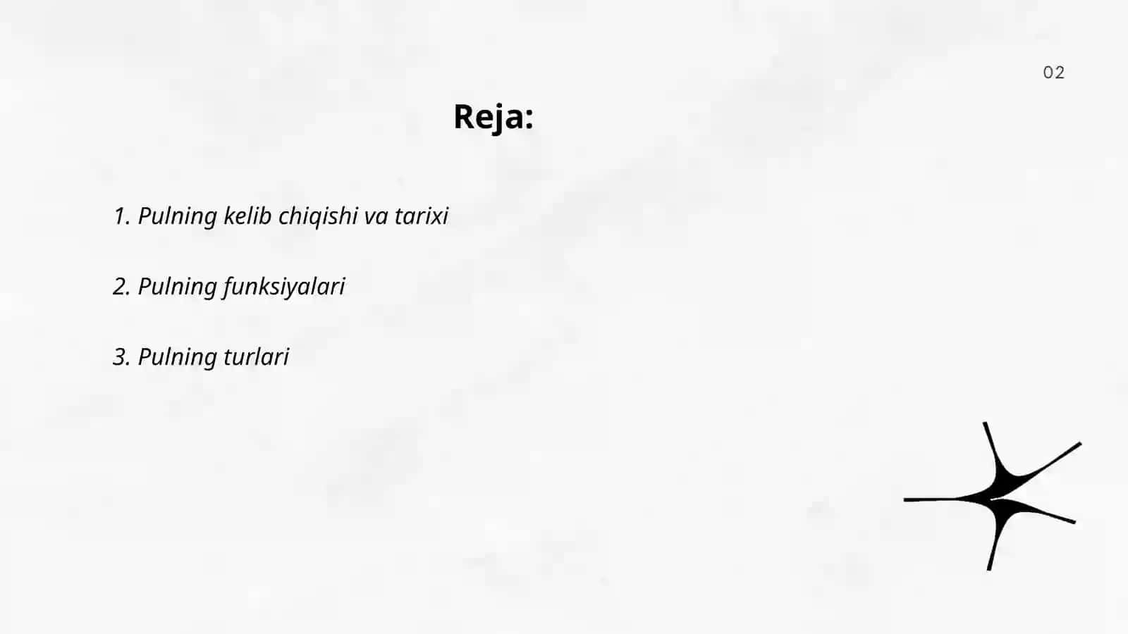 Pul nazariyasi 2