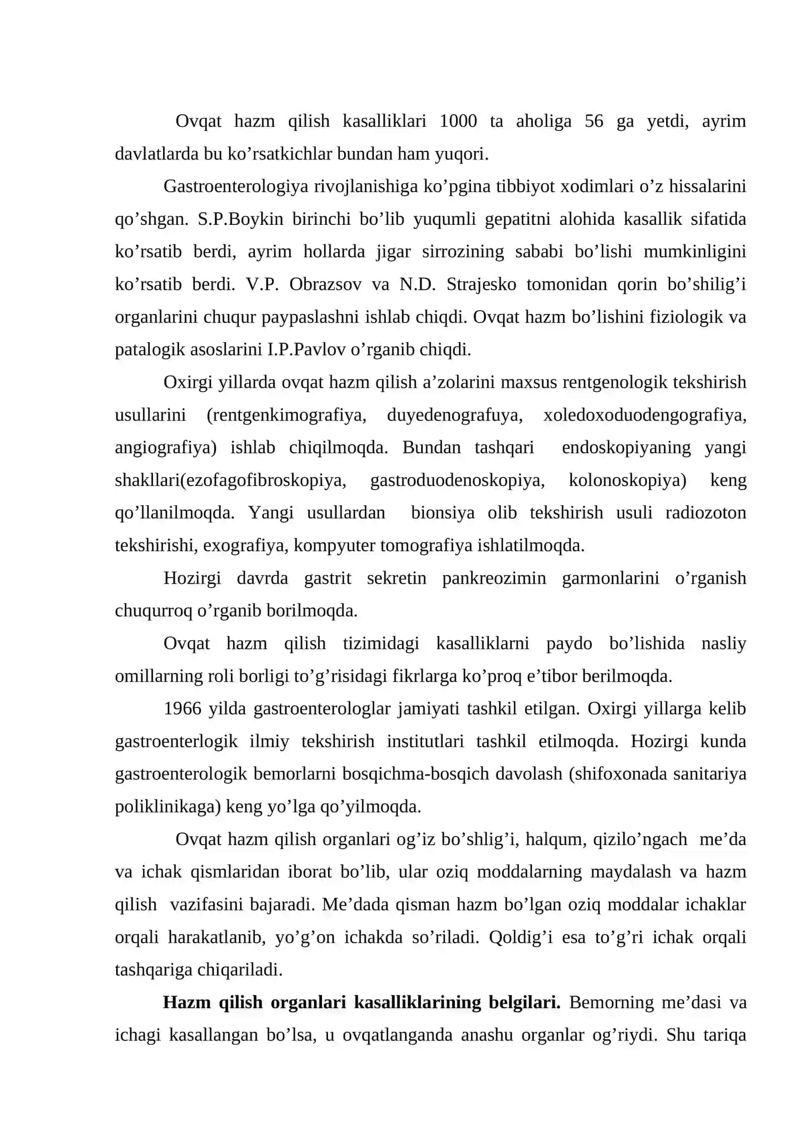 Oshqozon va o’n ikki barmoqli ichak yara kasalliklari, o’t pufagi va jigar kasalliklari 2