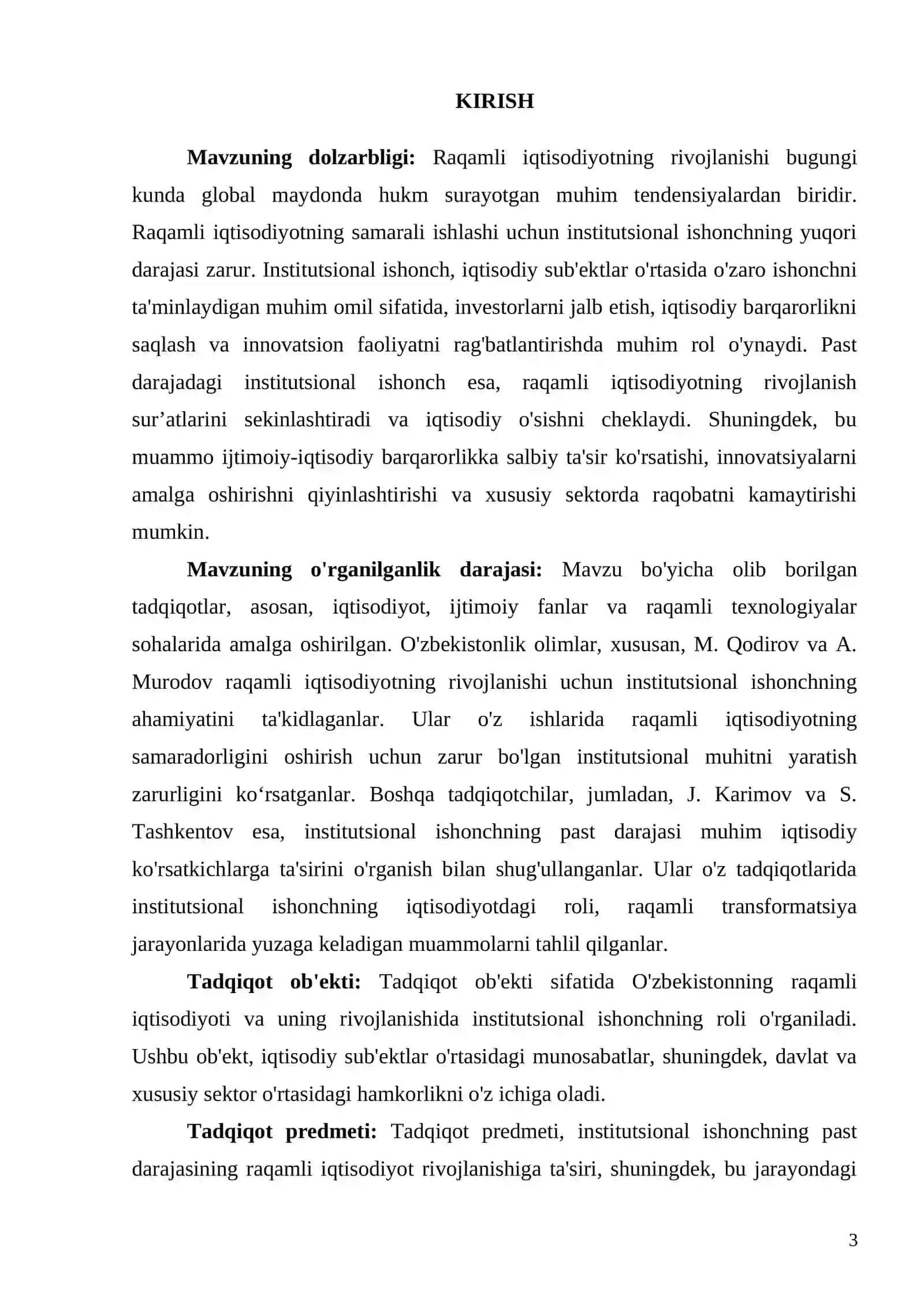 INSTITUTSIONAL ISHONCH VA UNING IQTISODIYOTGA TA'SIRI 2