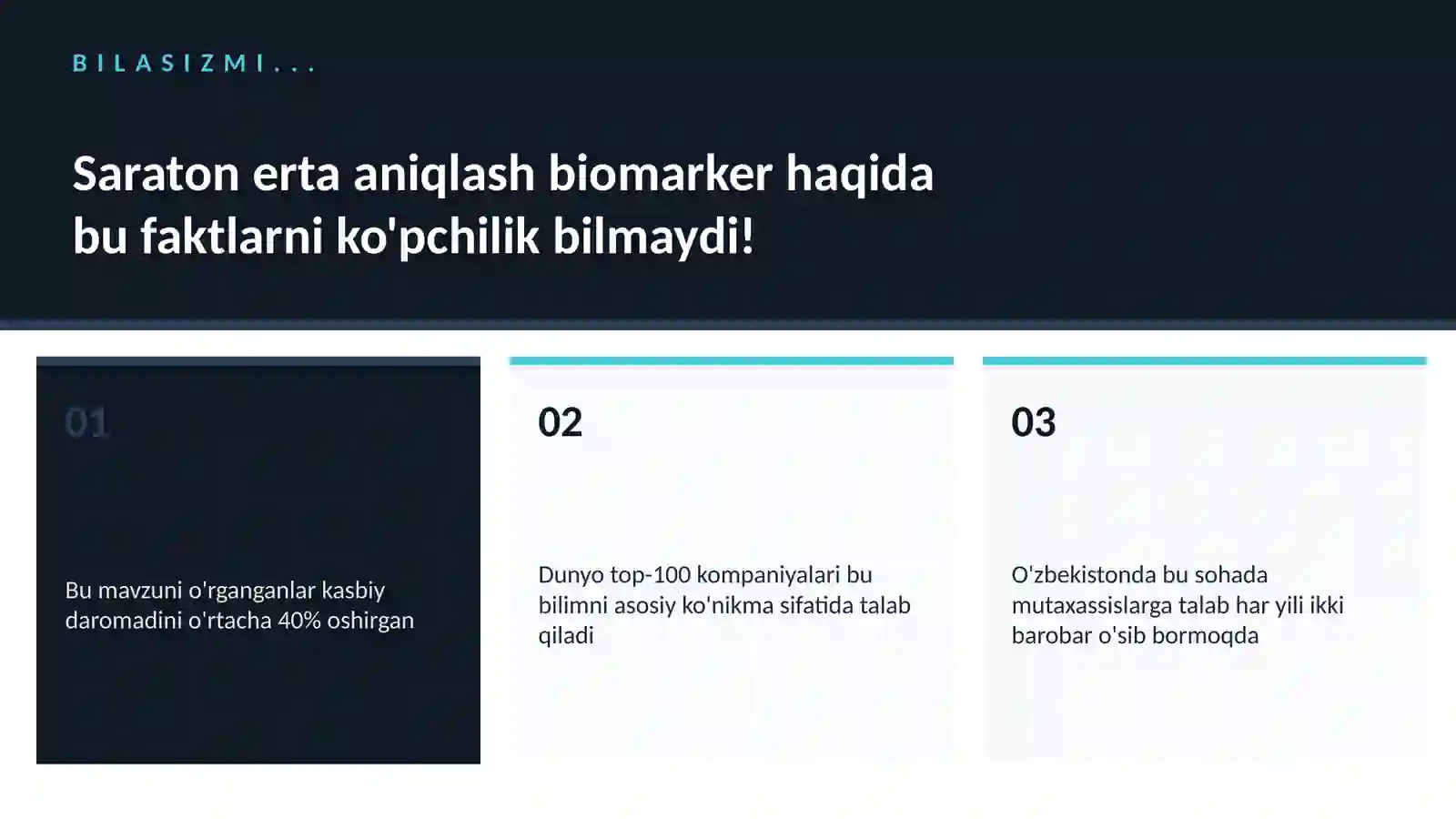 Saraton erta aniqlash biomarker 2
