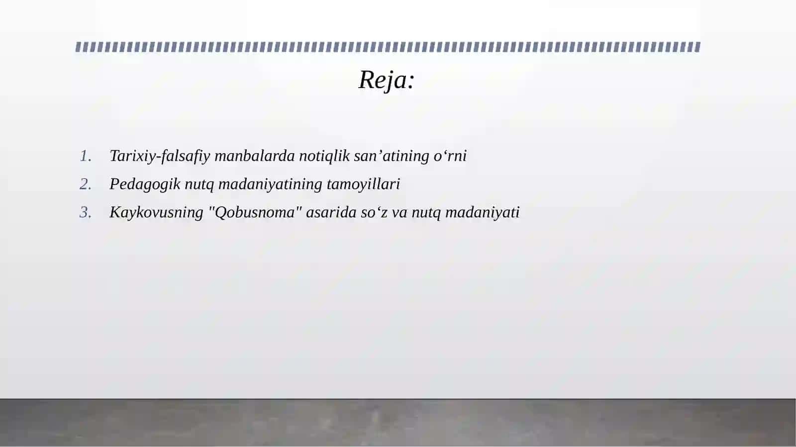 O‘rta Osiyo notiqlik an’analari va pedagogik nutq madaniyati tarixiy manbalar asosida amaliy tahlil. 2