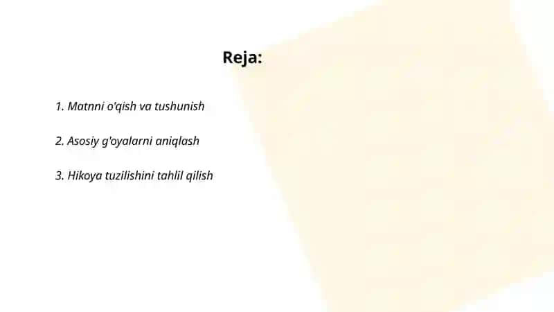 PIRLS topshiriqlari asosida Ona tili va o'qish savodxonligi darsligida berilgan matnlarni tahlil qilish 2