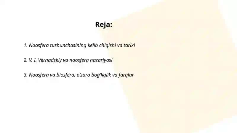 Noosfera tushinchasi va atrof muhit muhofazasi 2