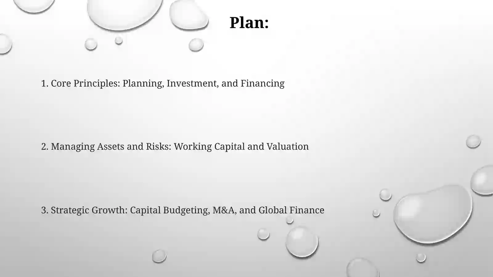 Key concepts of financial management 2