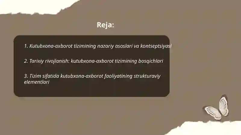 Kutubxona-axborot faoliyatini tizim sifatida rivojlanishining oʻziga xosligi va xususiyatlari 2