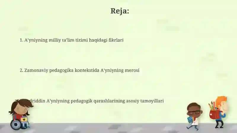 Adabiyot taʼlimi va uning yosh avlod tarbiyasidagi oʻrni (Aʼyniy nazariyasi) 2