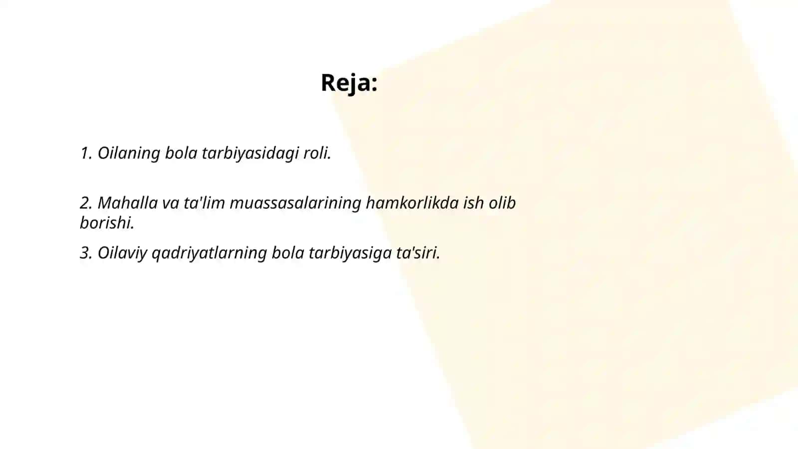 Oilaning bola tarbiyasidagi roli 2