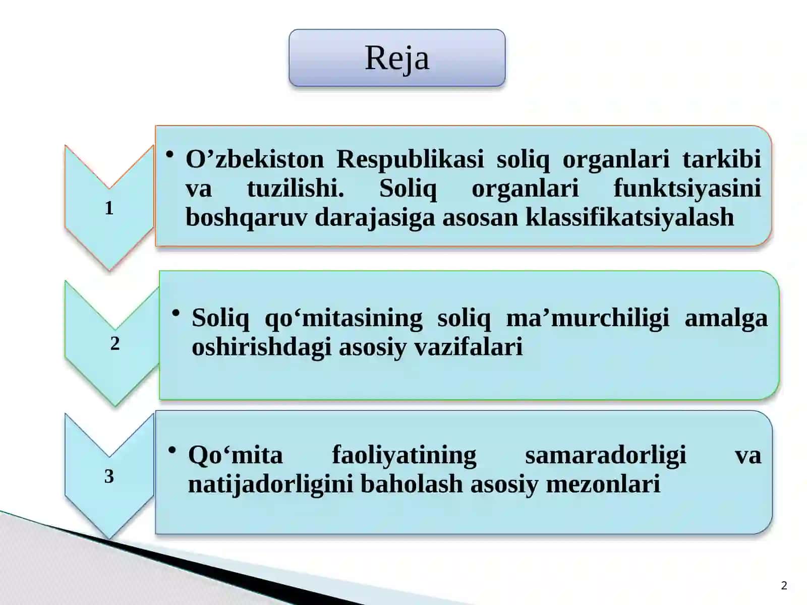 Soliq ma’murchiligini amalga oshirishda Davlat soliq xizmati organlarining roli 2