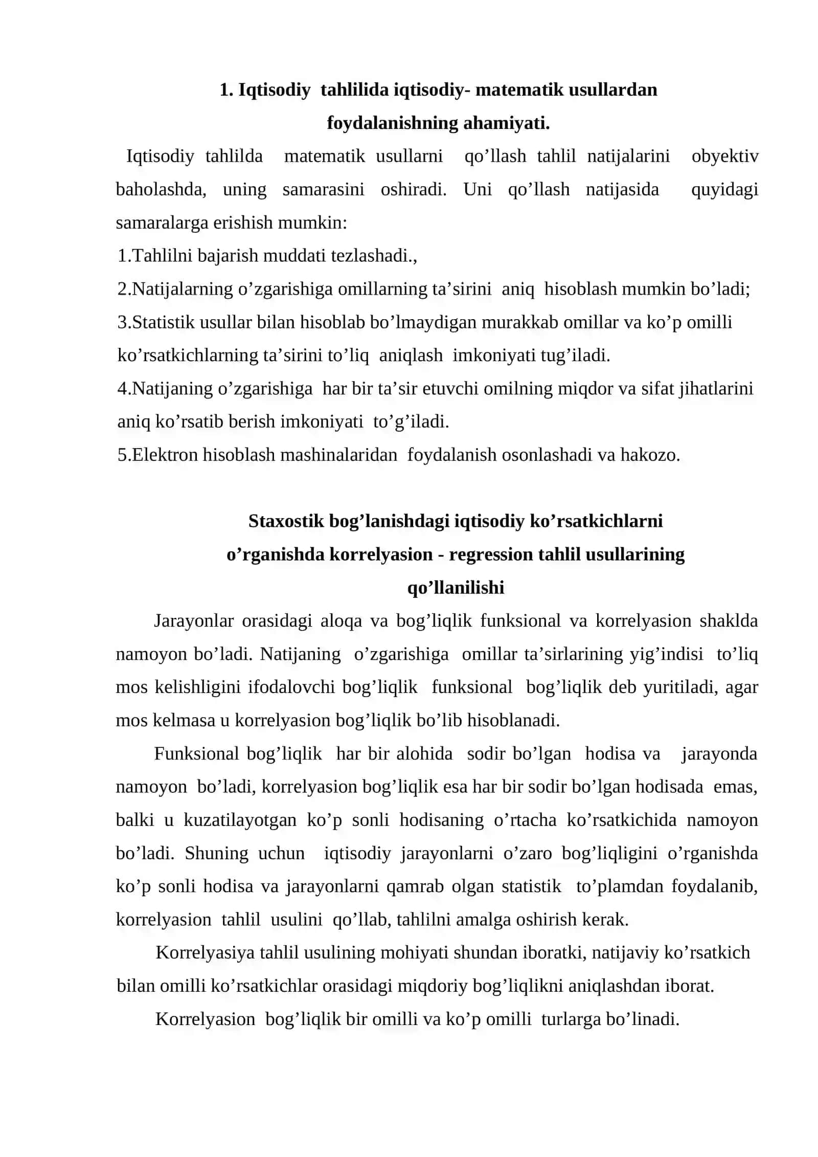 Iqtisodiy tahlilda iqtisodiy matematik usullardan foydalanish 2